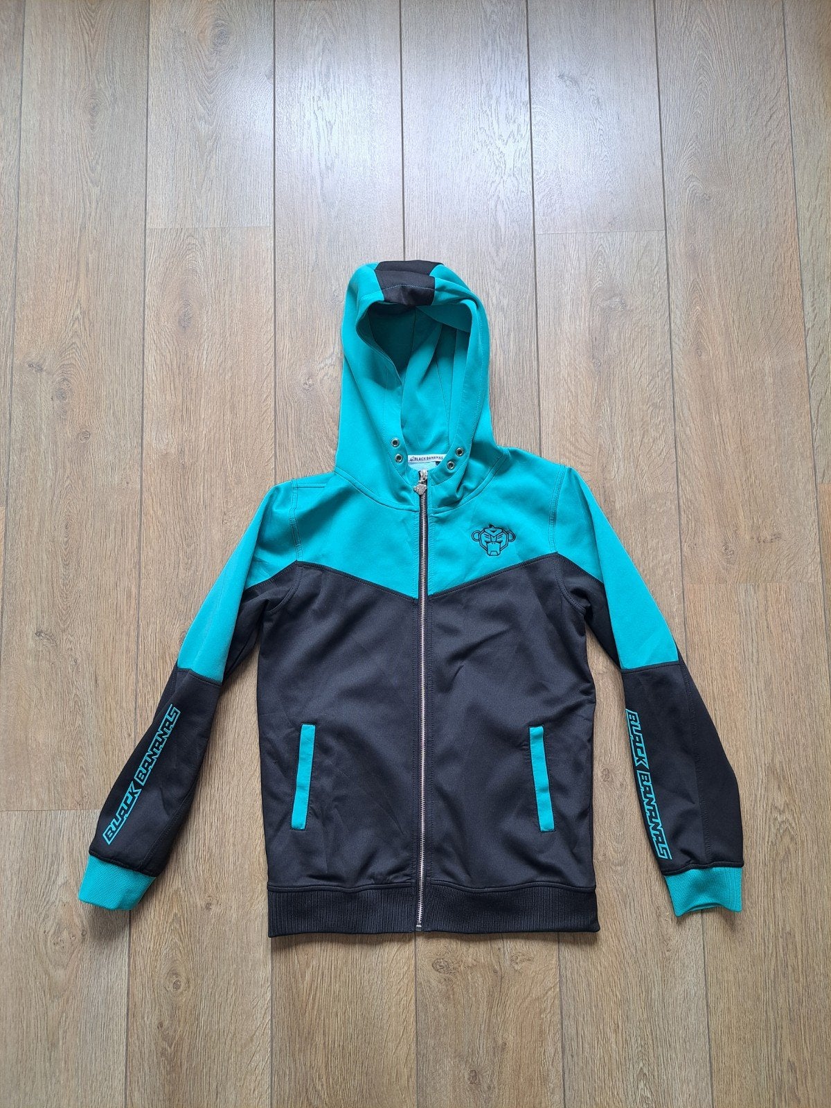 Mooi Black Bananas trainingspak groen/zwart mt 176, Ophalen of Verzenden, Jongen of Meisje