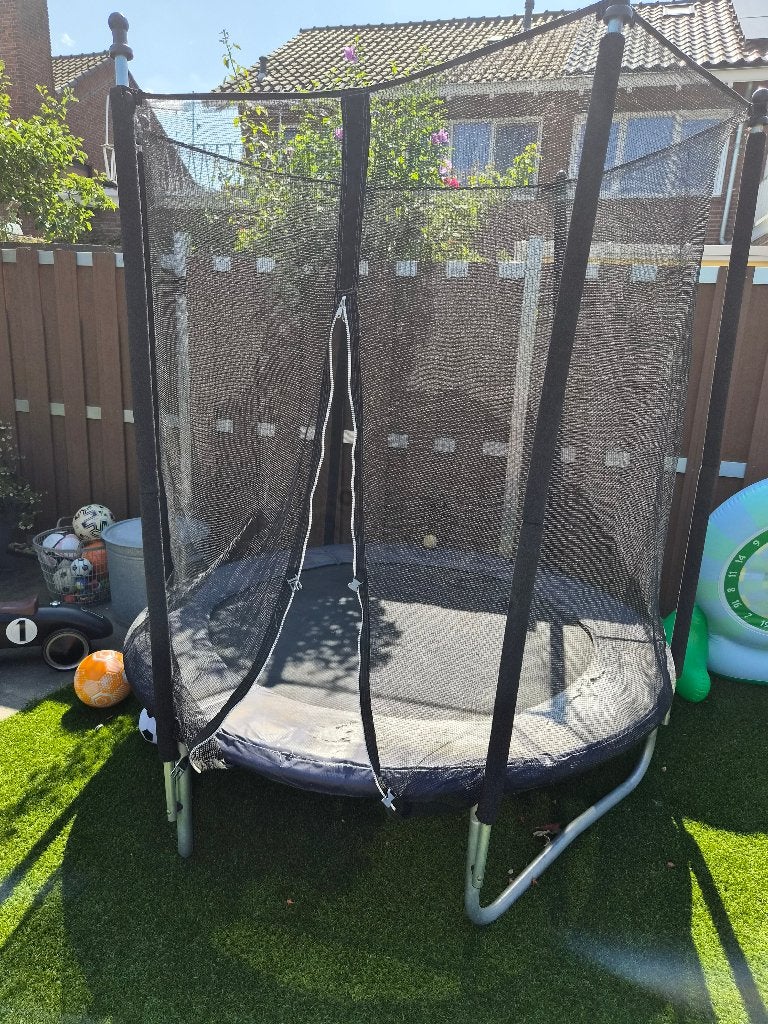Trampoline, Kinderen en Baby's, Speelgoed | Buiten | Trampolines, Ophalen, Gebruikt
