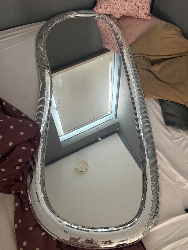 disco spiegel, Huis en Inrichting, Ophalen, Zo goed als nieuw, 50 tot 75 cm, 150 tot 200 cm