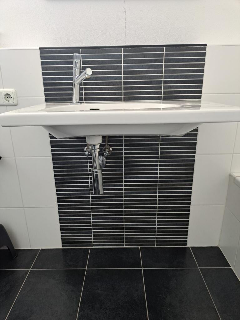 Wastafel Design van Laufen 80-50cm, Ophalen, Gebruikt, Steen, Wastafel