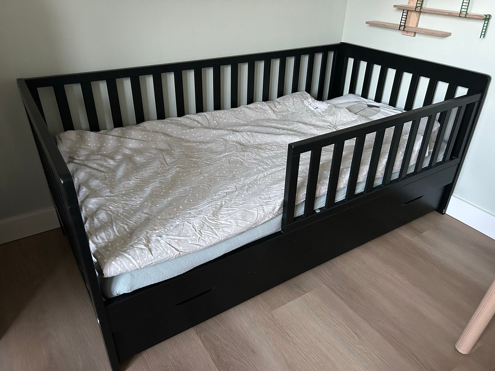 Petit Amelie peuterbed 140x70 met bedlade, Ophalen, Gebruikt, 70 tot 85 cm, 140 tot 160 cm