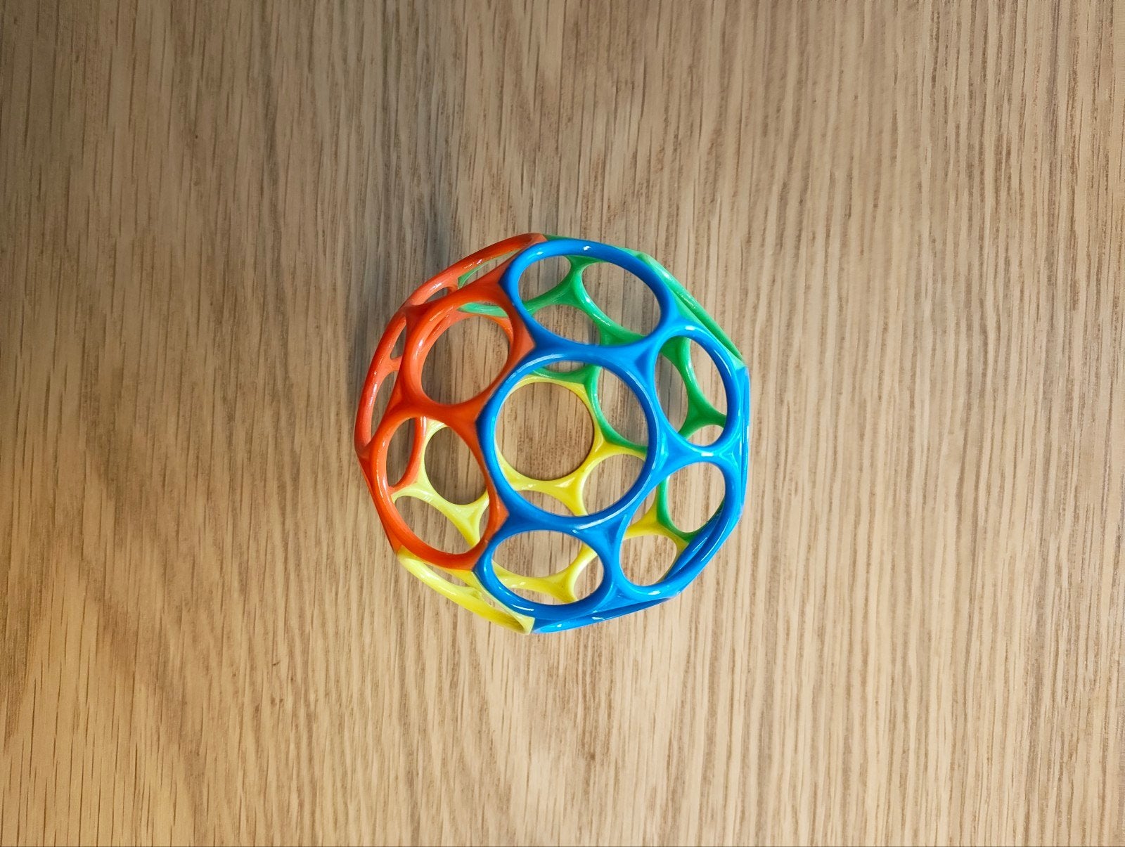 Oball Classic multicolor babybal – 10 cm, Ophalen, Zo goed als nieuw, Overige typen