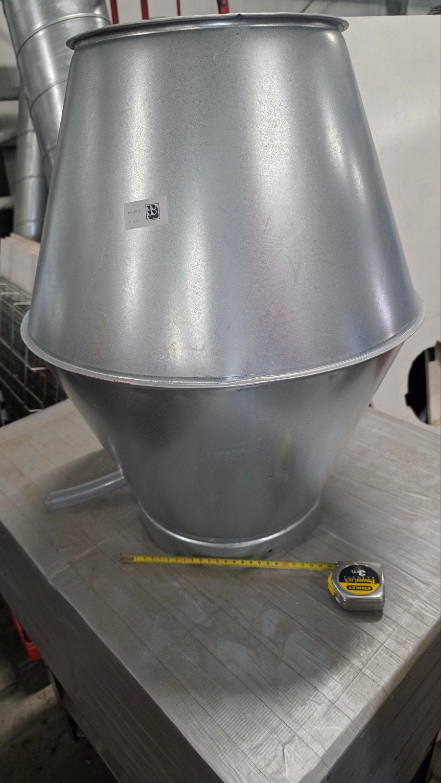Deflectorkap rond 250 mm - Nieuw, verzinkt staal, Ophalen, Nieuw