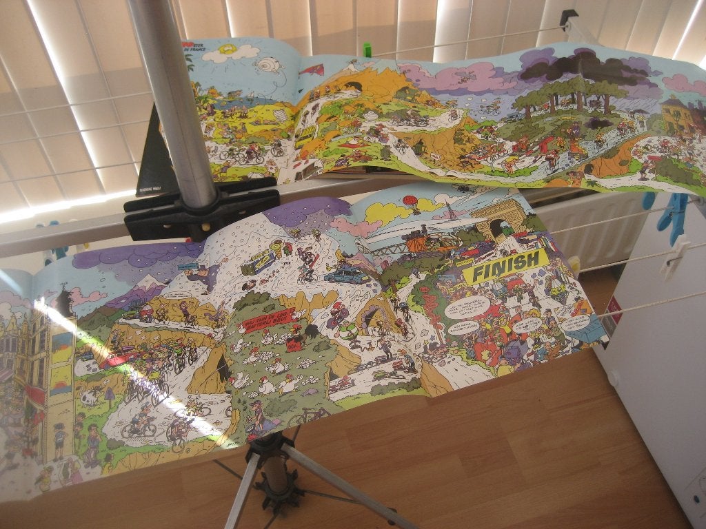 tour de france strip posters tekening walli, Ophalen of Verzenden, Gebruikt, Sport