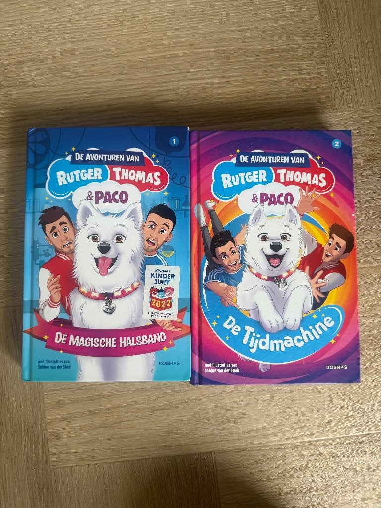 4 kinderboeken Rutger Thomas & Paco + De Magische Apotheek, Boeken, Ophalen of Verzenden, Zo goed als nieuw, Kind en Jeugd