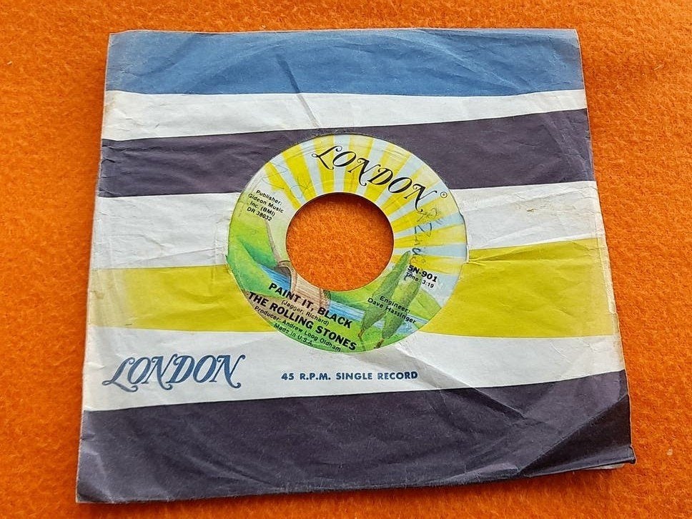 The Rolling Stones - Paint It, Black / Stupid Girl (1978), Gebruikt, 7 inch, Ophalen of Verzenden, Pop