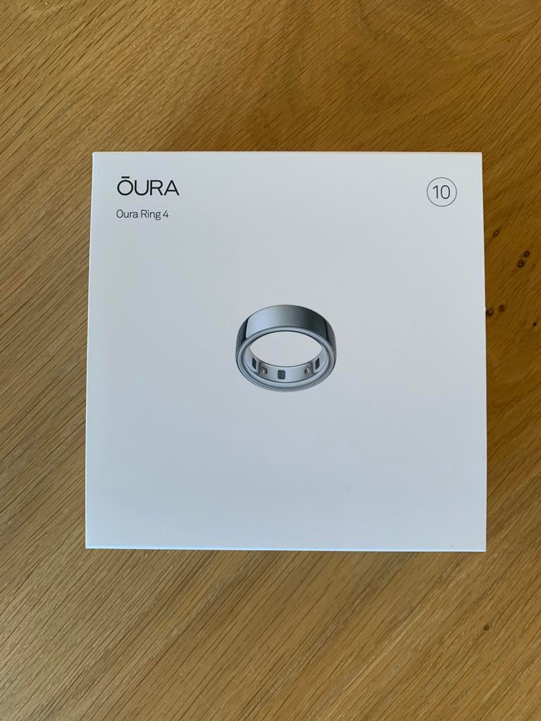 Oura Ring 4 Zilver - Maat 10 - Nieuw in doos, Ophalen, Nieuw, Waterdicht, Android