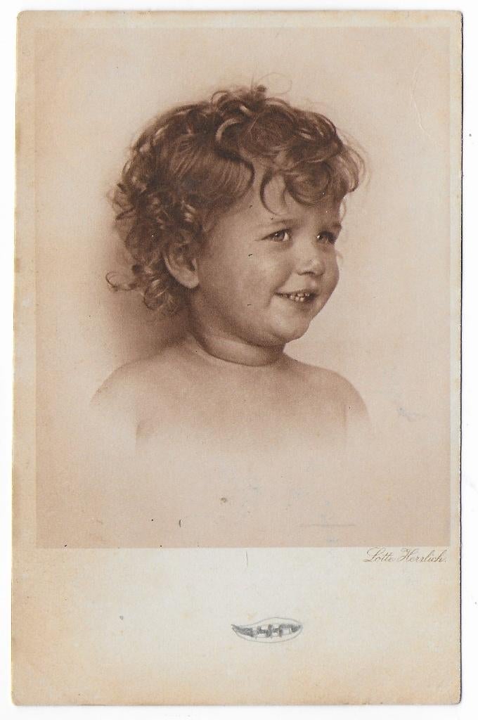 Lotte Herrlich Kinderkopje  Ansichtkaart  ( B7717), Ophalen of Verzenden, Voor 1920, Gelopen, Sterren en Beroemdheden