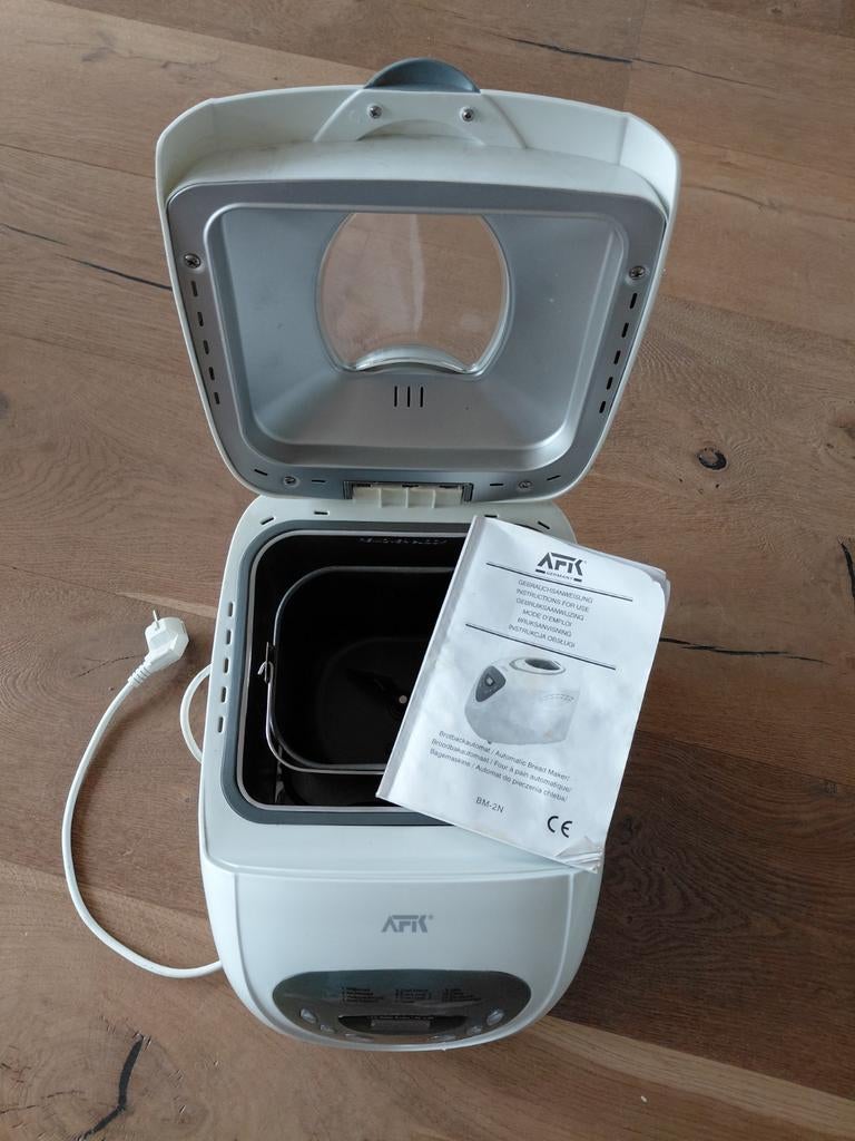 AFK Broodbakmachine BM-2N - Zo goed als nieuw, Kijkvenster, 800 tot 1200 gram deeg, Zo goed als nieuw, Ophalen