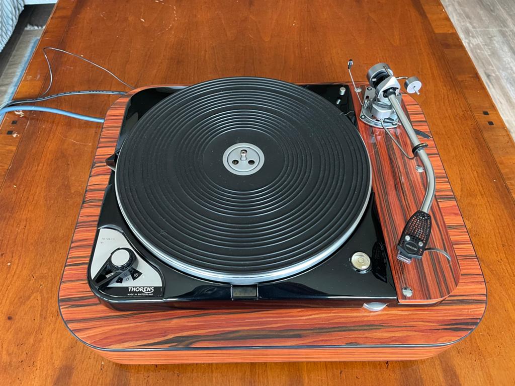 Thorens td 124 mk 2 gerestaureerd, Ophalen, Zo goed als nieuw, Thorens