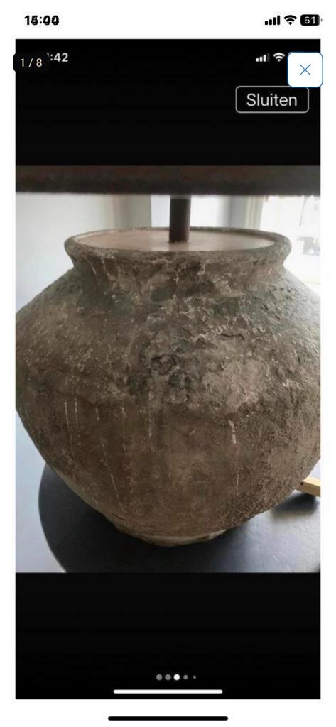 Kruiklamp XXL, Ophalen, Overige materialen, 50 tot 75 cm, Aua Peeperkorn Hoffz Landelijk klassiek Sober