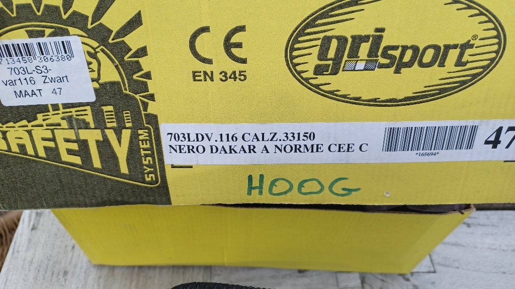 werkschoenen, Ophalen, Grisport, Zwart, Nieuw