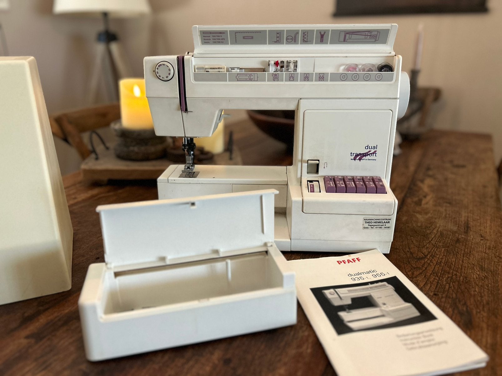Pfaff Edition 130 naaimachine met IDT en originele koffer, Ophalen, Zo goed als nieuw, Naaimachine, Pfaff