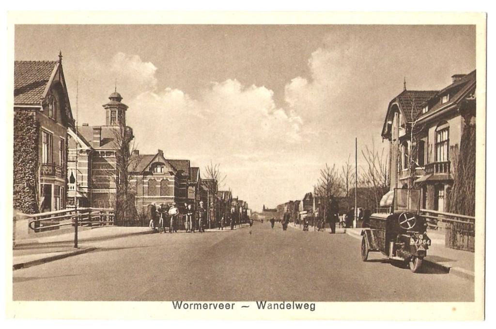 Wormerveer, Wandelweg 1938, Ophalen of Verzenden, 1920 tot 1940, Gelopen, Noord-Holland
