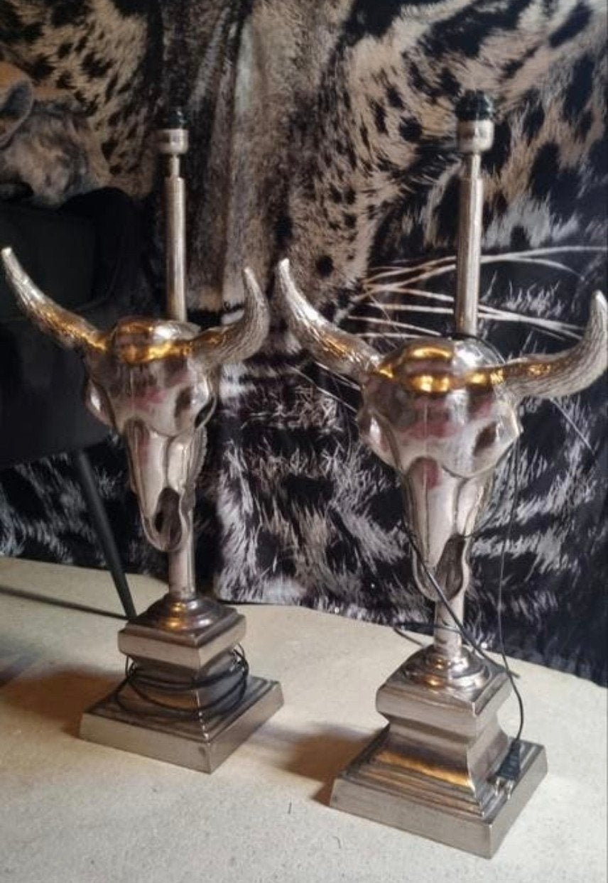 Set van 2 Skull Lampen - Collectione Merk, Ophalen
