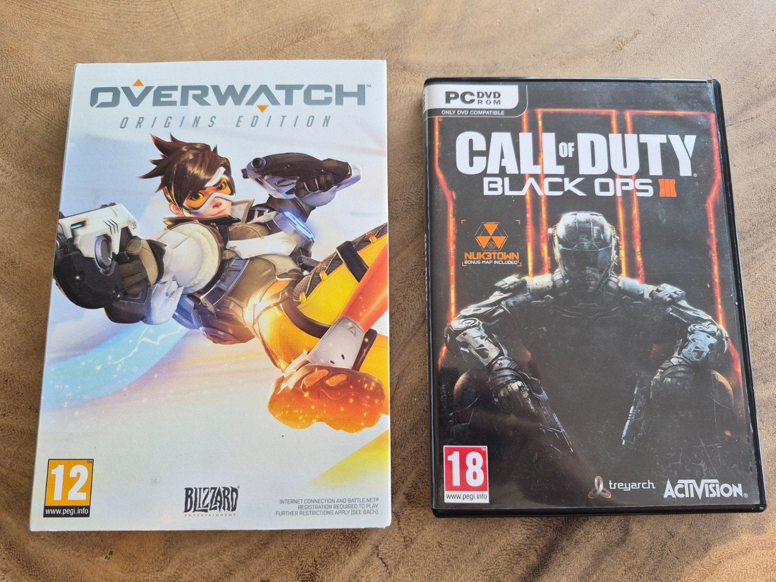 Overwatch Origins Edition & Call of Duty Black Ops III PC, Spelcomputers en Games, Games | Pc, Online, Gebruikt, Vanaf 18 jaar