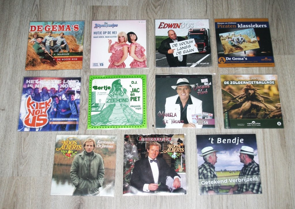 11 piraten singles, 7 inch, Zo goed als nieuw, Overige typen, Nederlandstalig