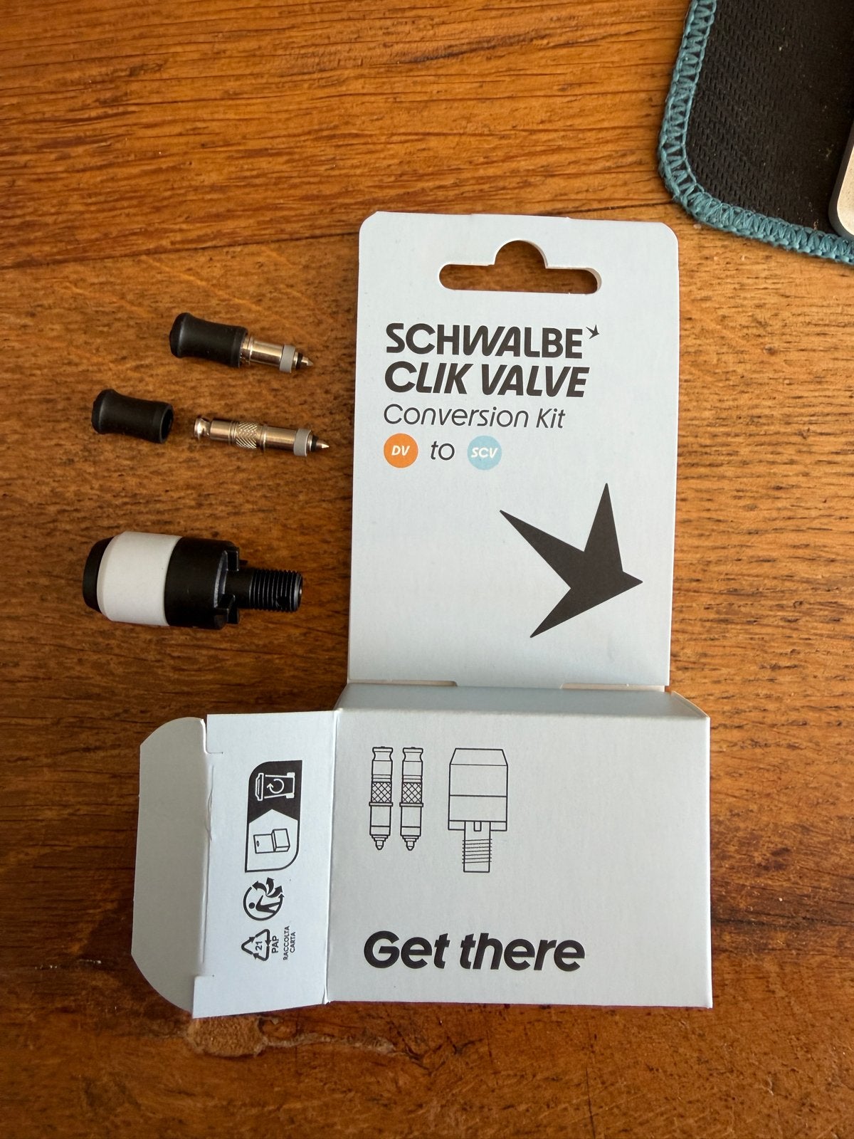 Schwalbe Clik Valve Conversie Kit DV naar SCV, Ophalen of Verzenden, Nieuw