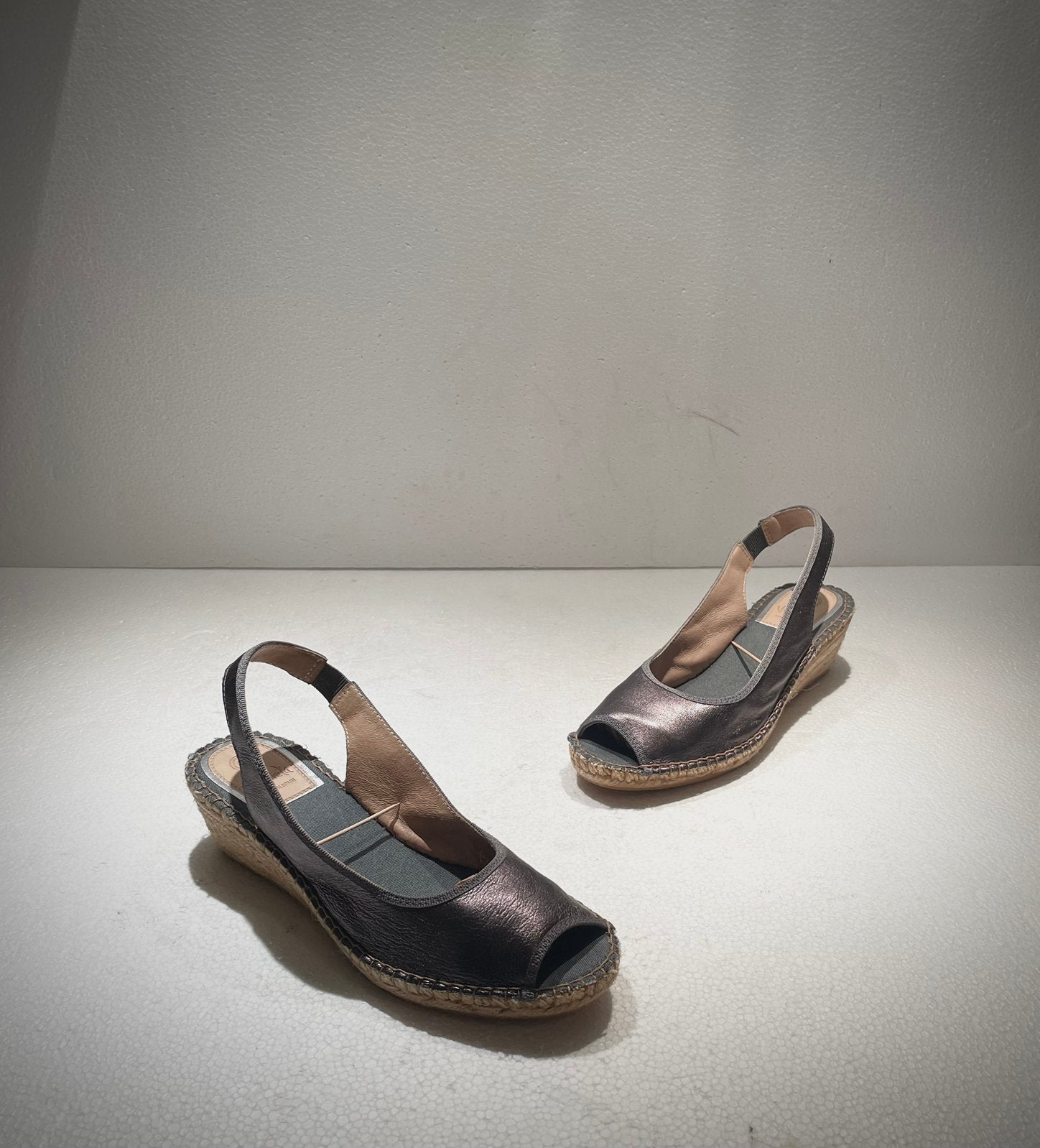 Vidorreta espadrilles sling back open schoenen metallic 39, Ophalen of Verzenden, Schoenen met lage hakken