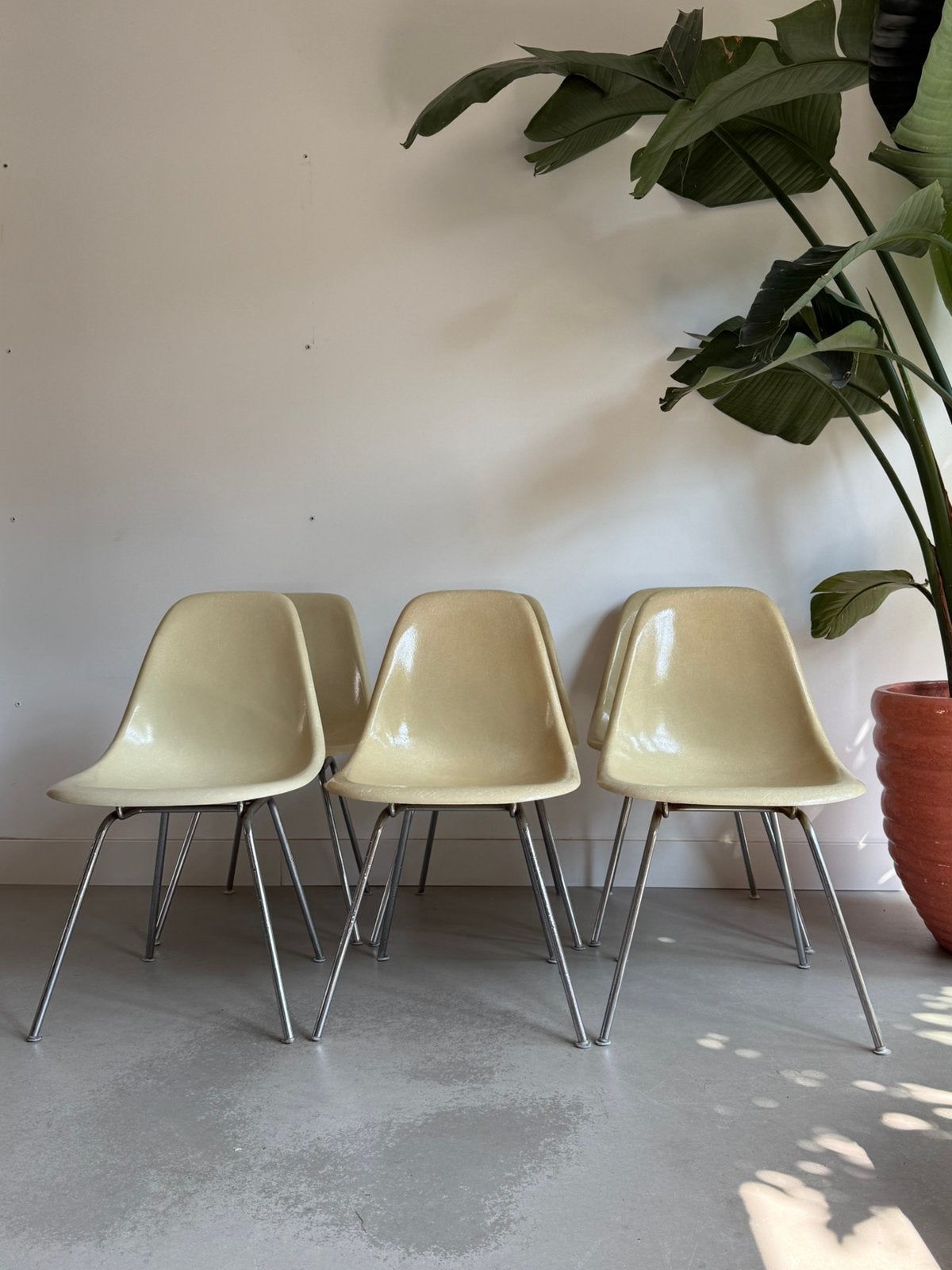 6x Eames Herman Miller, 70’s, Ophalen, Zo goed als nieuw, Eén