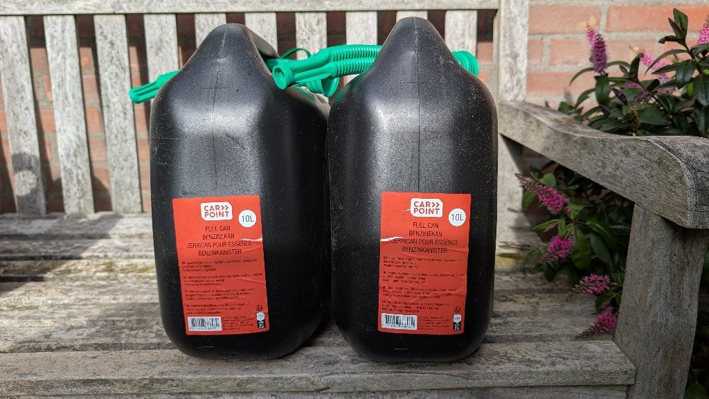 Diesel jerrycan 10 L,  2 stuks, recent gevuld met diesel, Ophalen, Nieuw