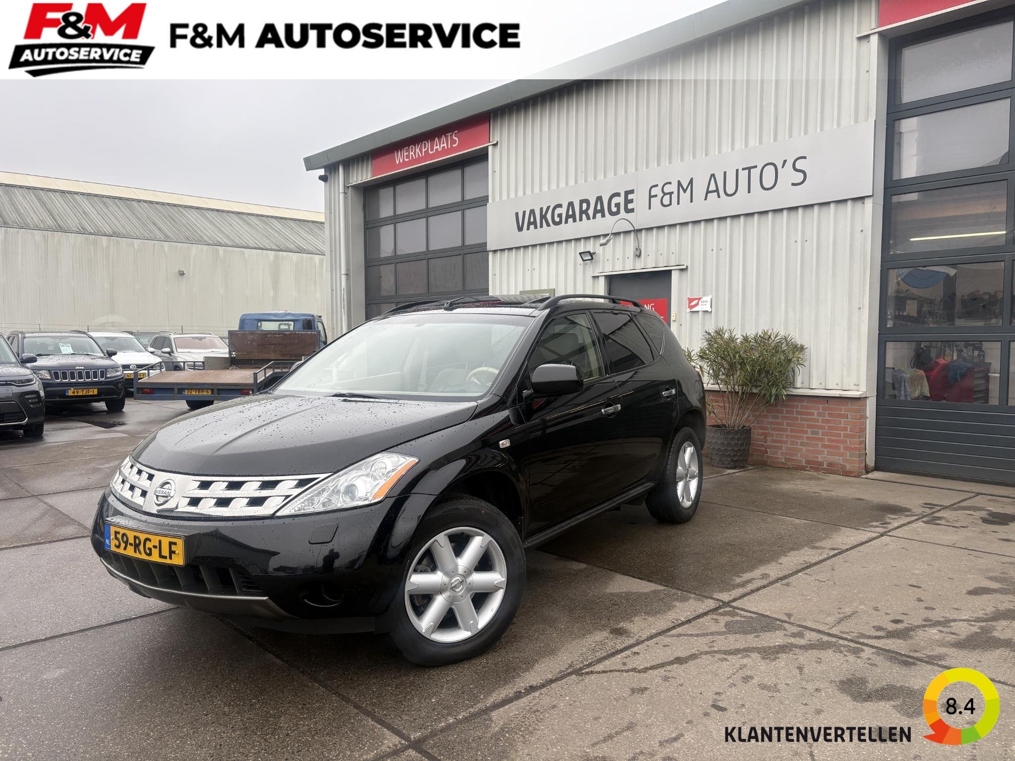 Nissan Murano 3.5 V6 Airco, camera, Auto's, Nissan, Automaat, Gebruikt, Murano, Bedrijf