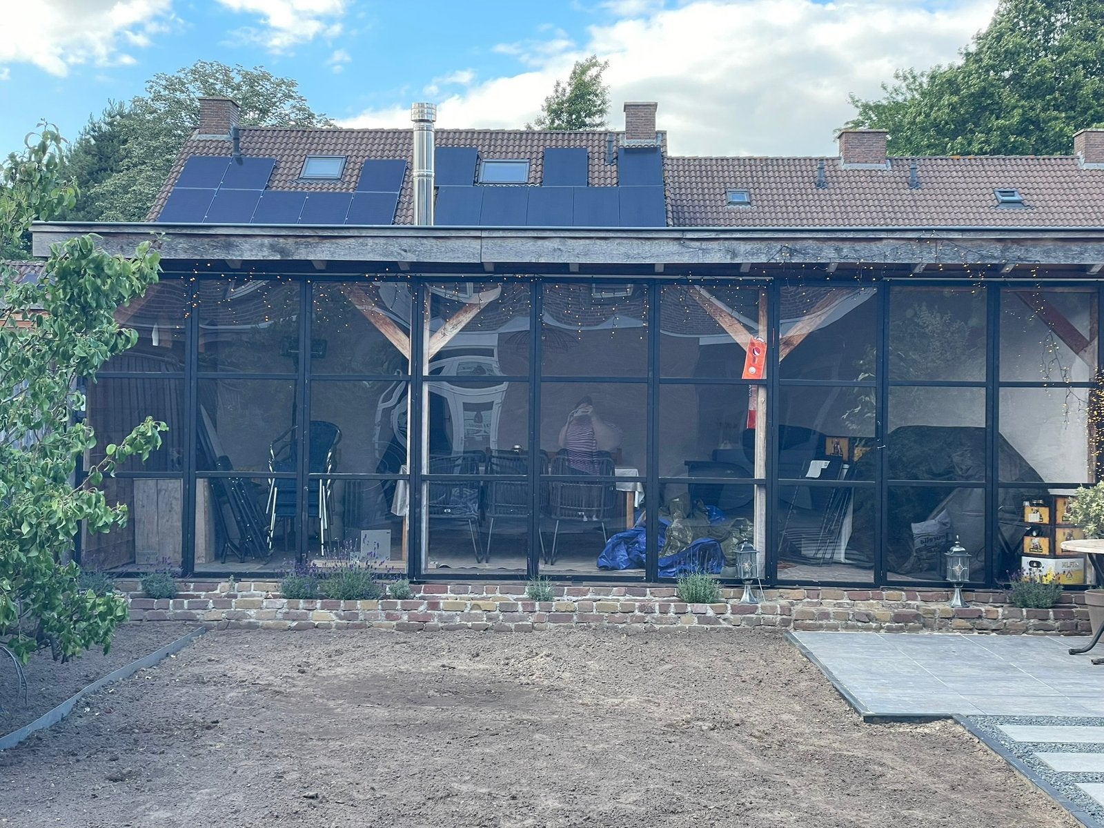 Plexiglas voorzetwand, Tuin en Terras, Overkappingen, Ophalen, Gebruikt, Veranda