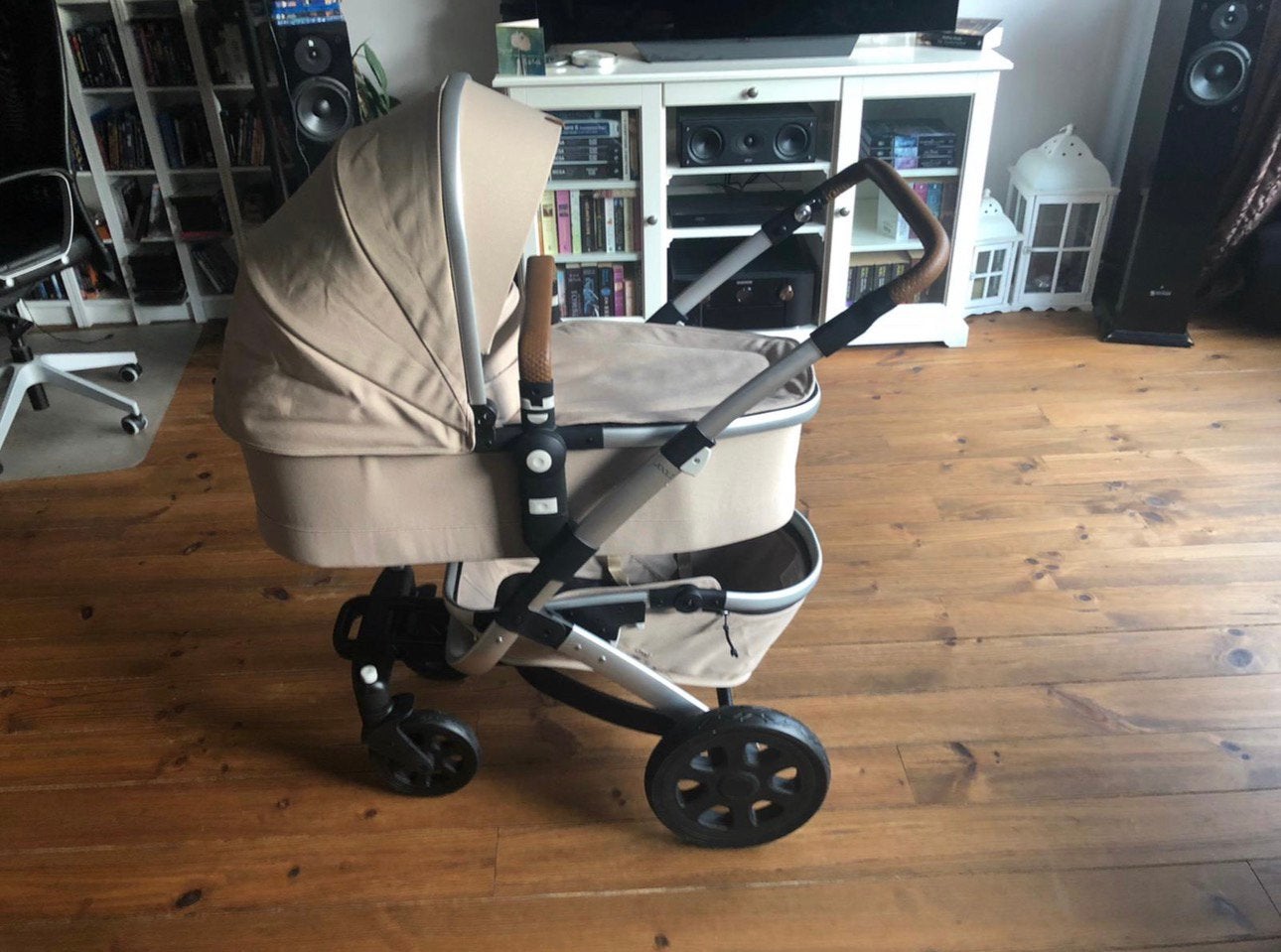 Joolz geo 2 duo elephant grey, Gebruikt, Verstelbare duwstang, Combiwagen, Ophalen