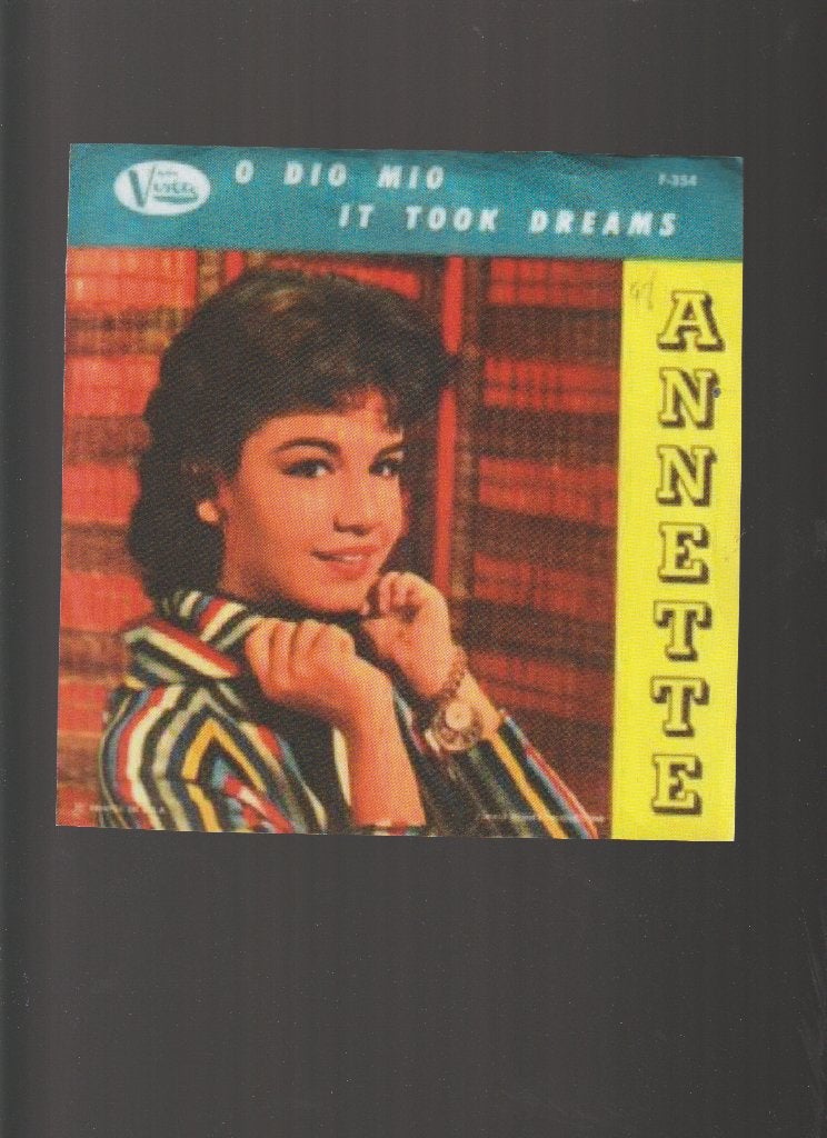 ANNETTE  --  O  DIO  MIO, 7 inch, Single, Zo goed als nieuw, Pop