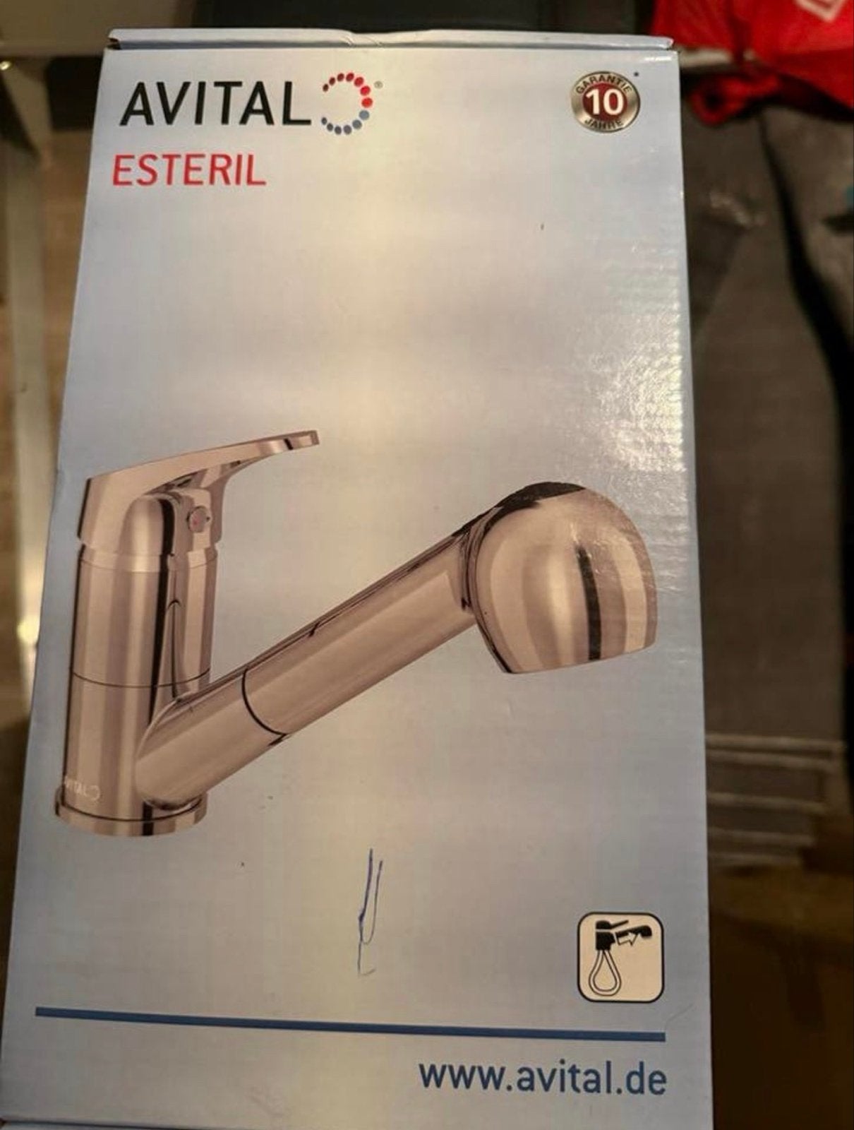 Avital Esteril Keukenkraan met Uittrekbare Douche, Ophalen of Verzenden, Nieuw, Chroom, Kraan