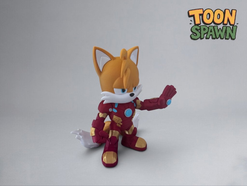 Iron Tails – Iron Man X Tails Mash‑up – 27 cm, Ophalen of Verzenden, Nieuw, Overige typen