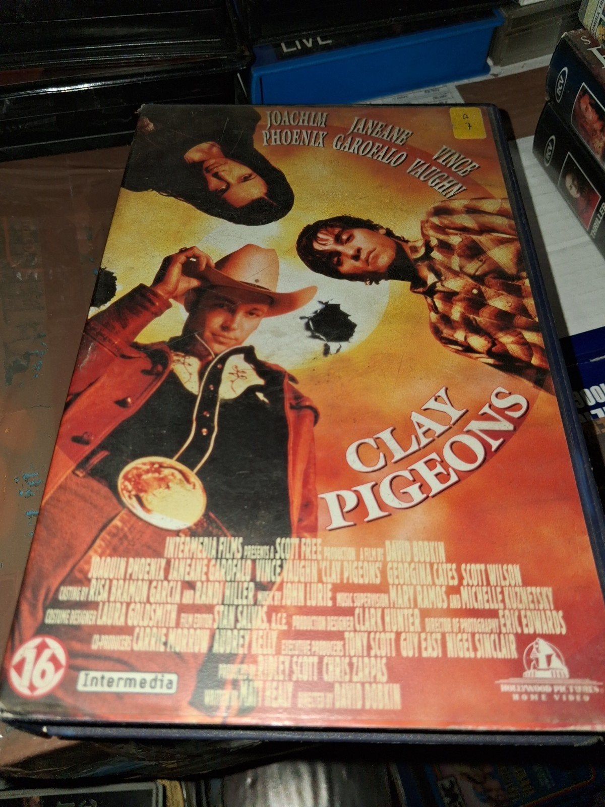 Vhs ex-rental  - Clay Pigeons, Vanaf 16 jaar, Ophalen of Verzenden, Gebruikt, Horror