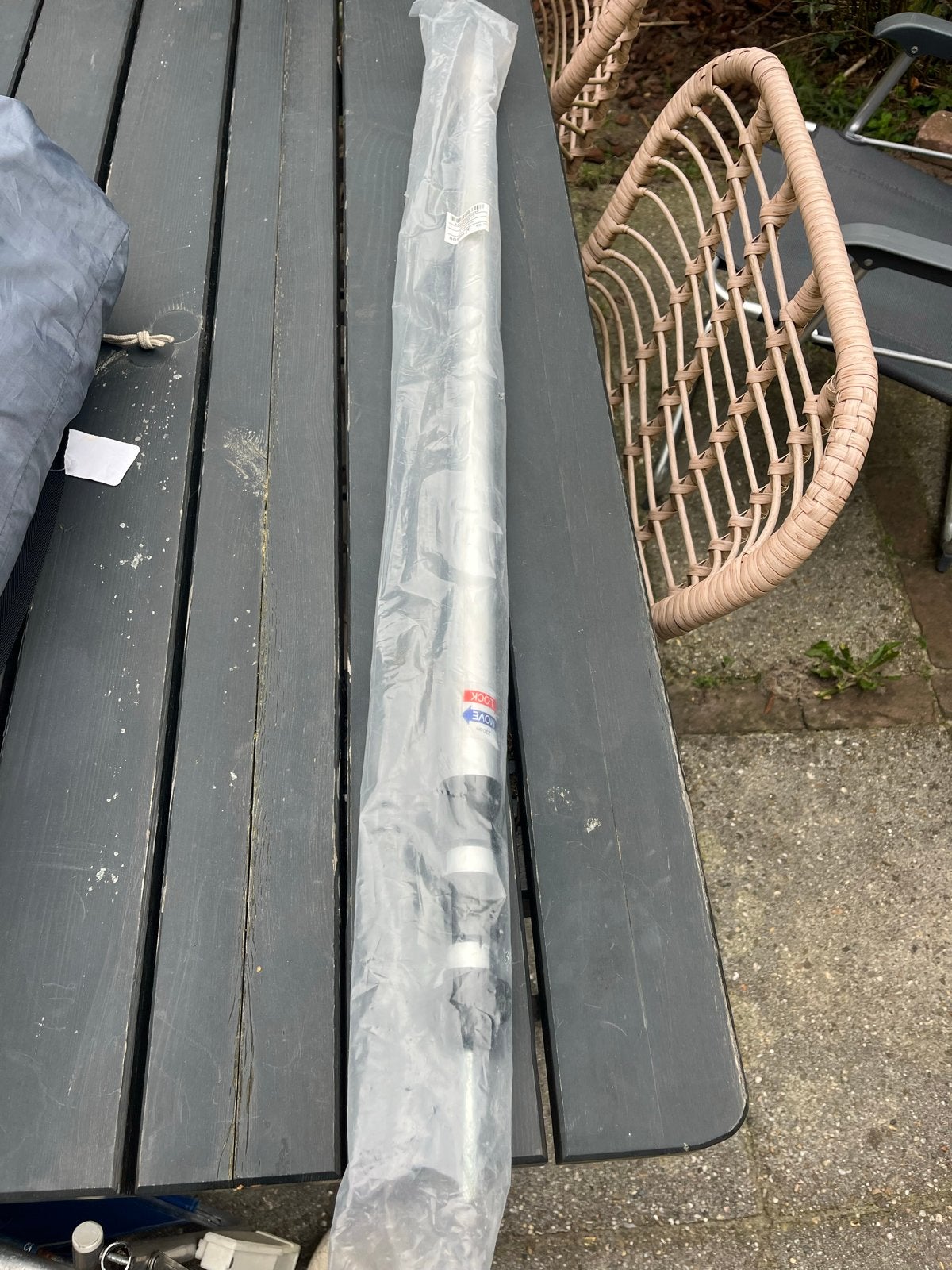 Robuuste One Size Tarp Stok met Draaimechanisme, Ophalen, Nieuw