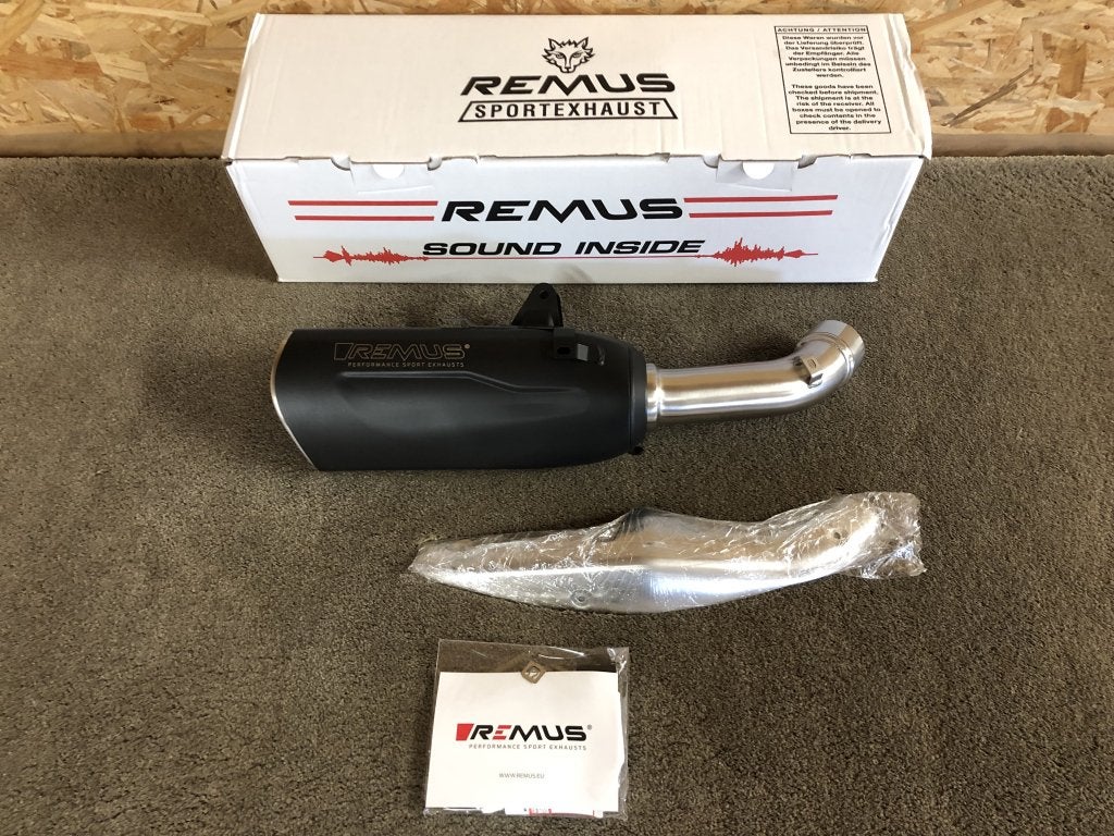 Remus NXT Black zwart uitlaat demper KTM 990 Duke 2024, Motoren, Verzenden, KTM, Stallhofnerstraße 3, Betriebsgebiet Süd, Mattighofen, Oberösterreich, 5230, AT