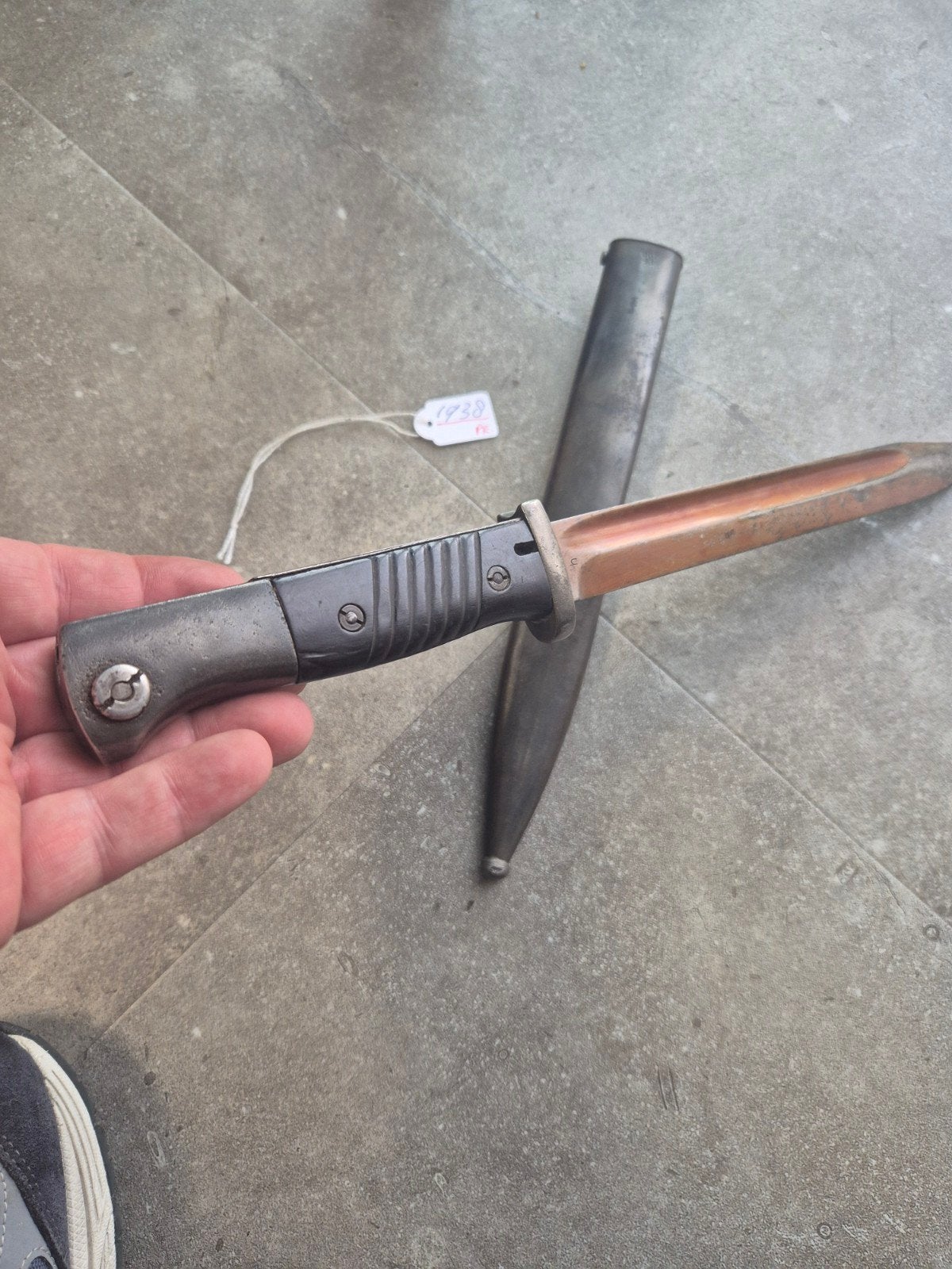 Mooie org k98 bajonet 1938., Ophalen of Verzenden, Landmacht, Duitsland, Mes of Dolk