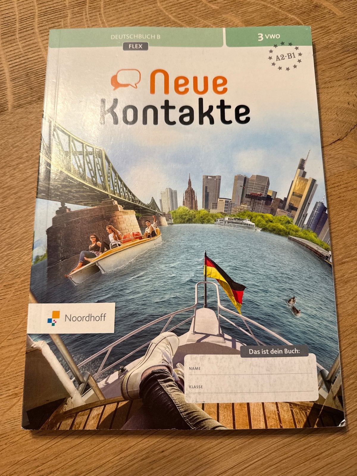 Nieuwe Kontakte Deutschbuch B 3 VWO - Duits lesboek, Ophalen of Verzenden, Gelezen, Non-fictie