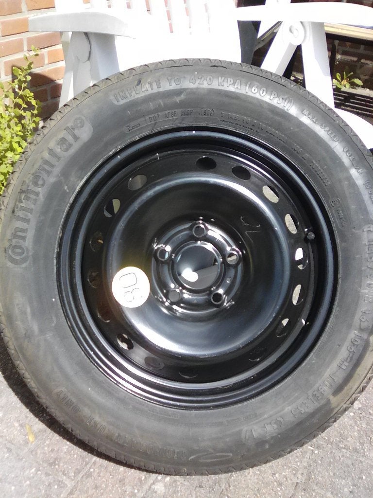 thuiskomer 5x114,3 reserveband, Auto-onderdelen, Banden en Velgen, Ophalen, Overige, Gebruikt, 145 mm