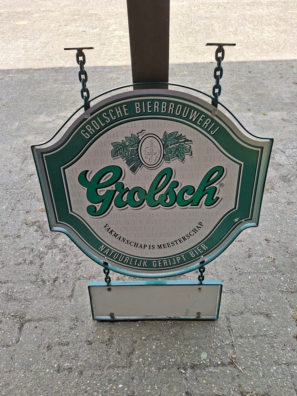 Grolsch Bierbrouwerij Reclamebord - Vintage, Verzamelen, Ophalen, Gebruikt, Reclamebord