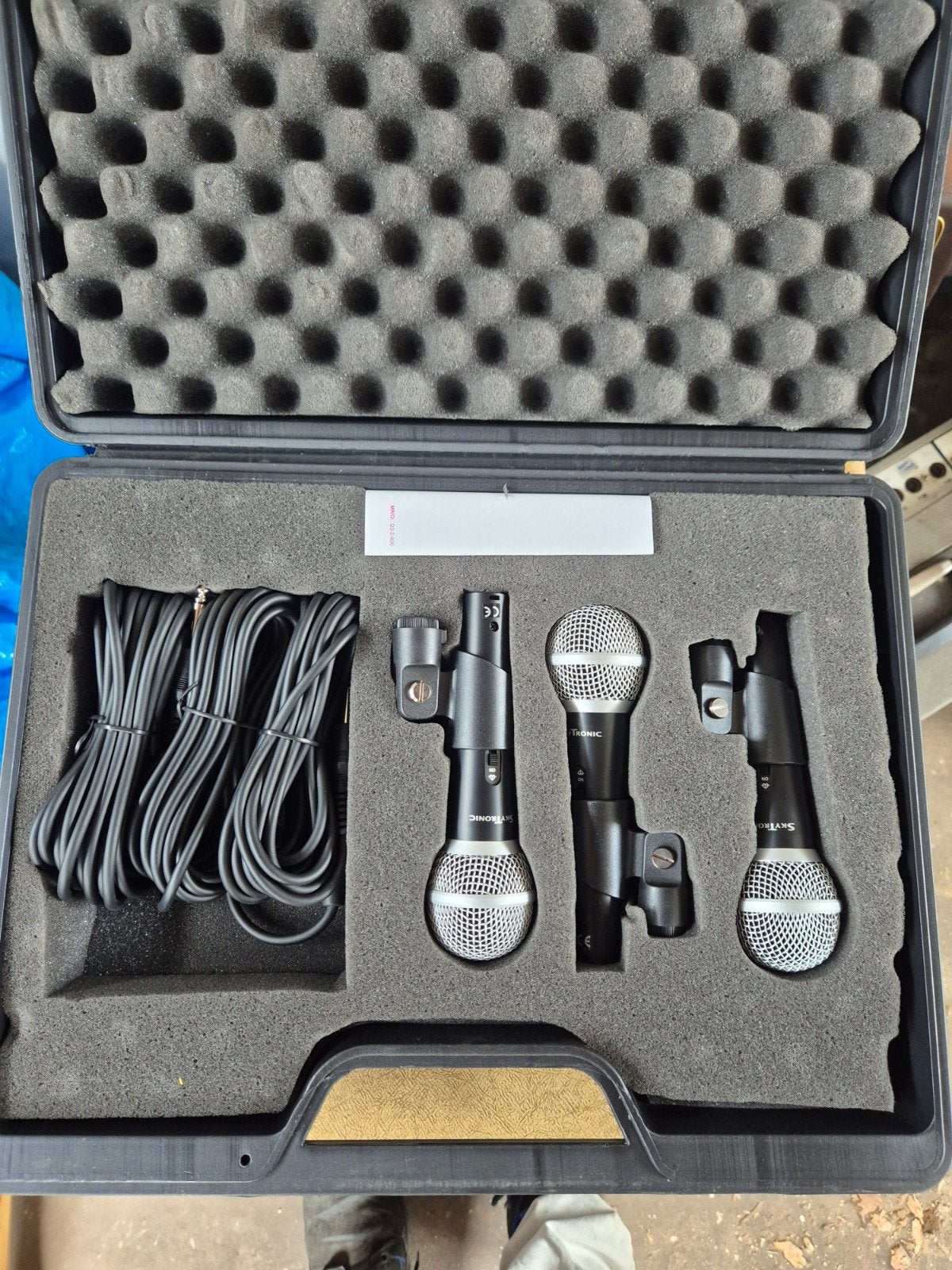 Skytronic Dynamische Microfoon Set - Ongebruikt, Ophalen of Verzenden, Nieuw, Zangmicrofoon