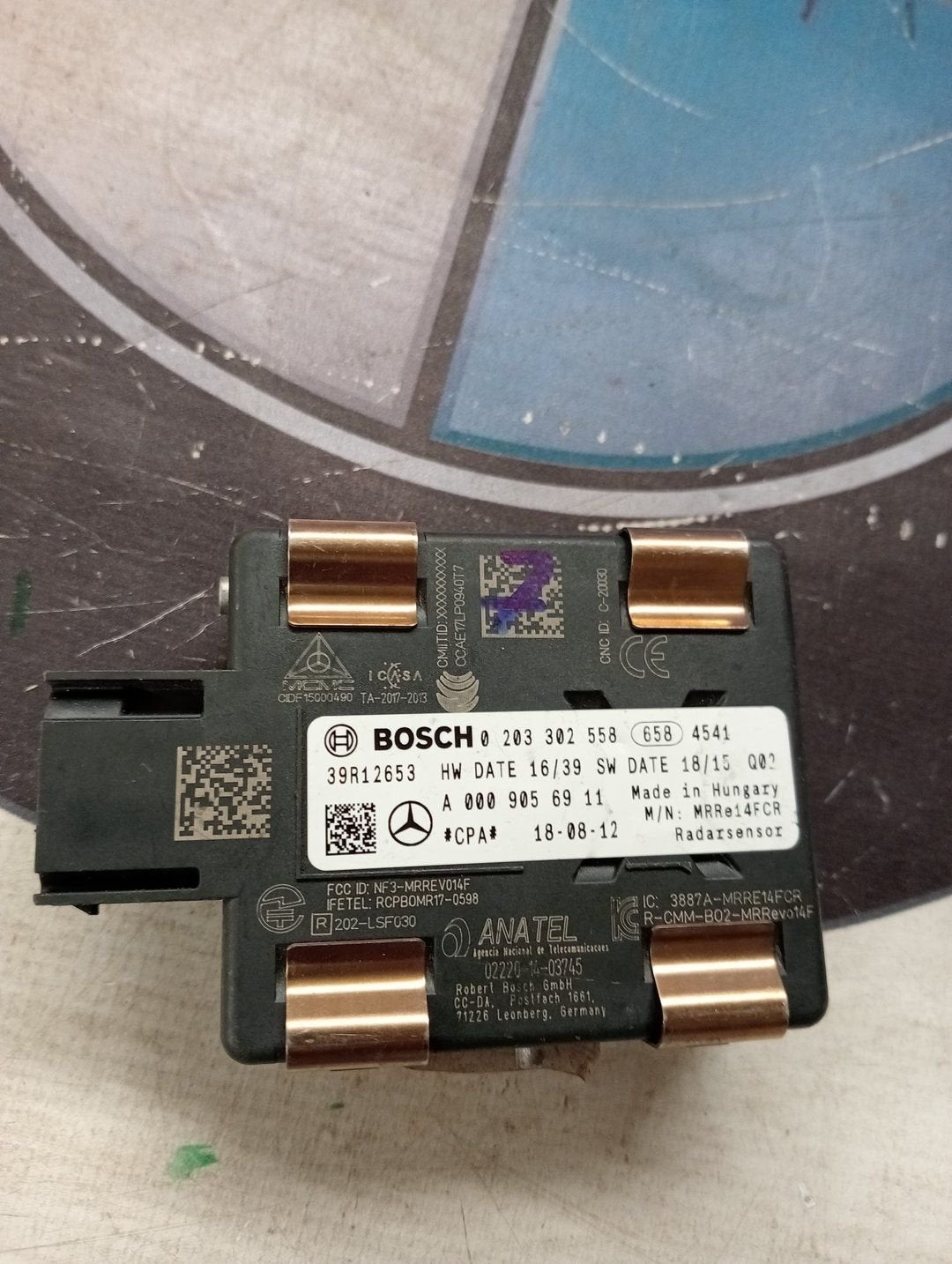 Mercedes W117 W205 A0009056911 Radar Sensor Acc, Gebruikt, -, Ophalen of Verzenden, -
