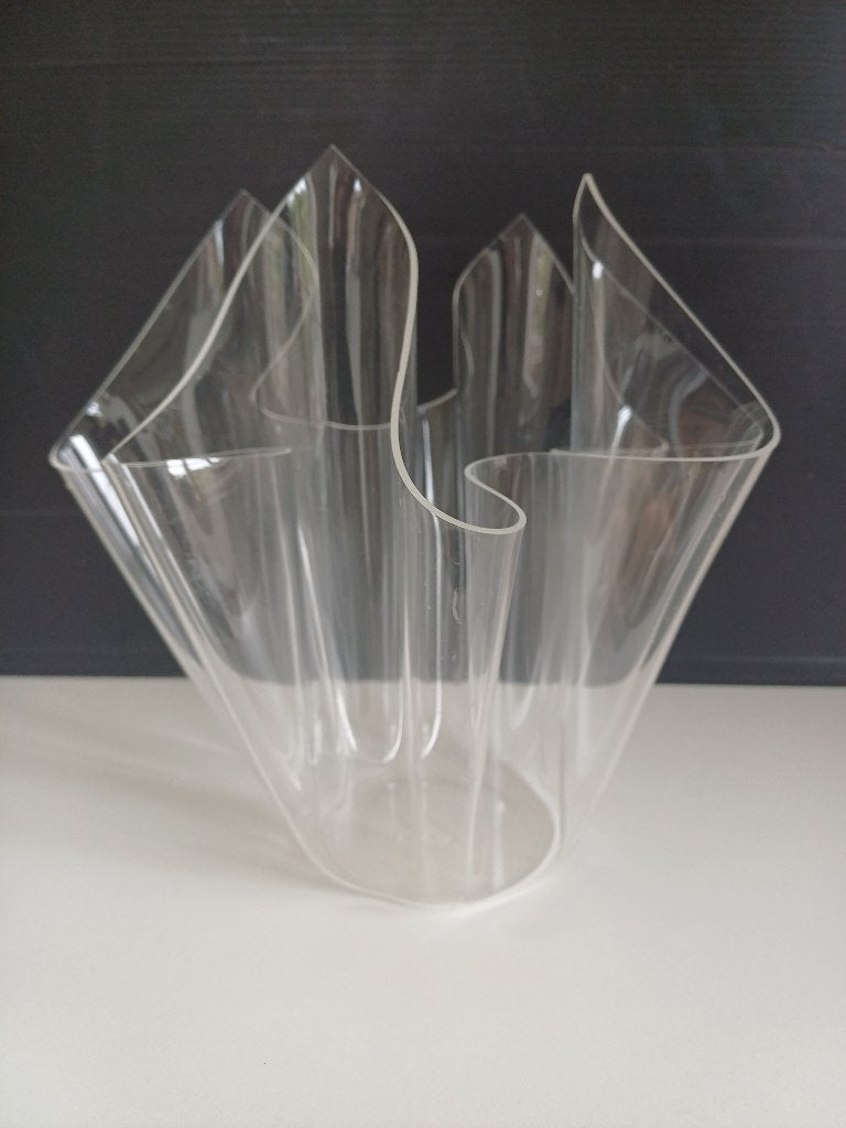 Vintage plexiglas Design Mid Century Modern, Antiek en Kunst, Kunst | Designobjecten, Ophalen of Verzenden, Vaas, Kunststof