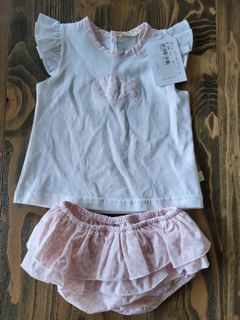 Nieuw setje: bloomer met shirtje van Baby Gi maat 68, Meisje, Nieuw, Ophalen of Verzenden, Setje
