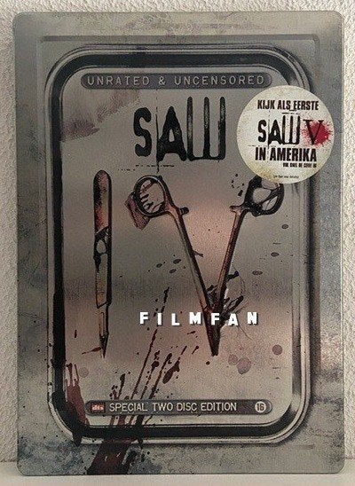 DVD Saw IV - special unrated & unsencored steelbook edition, Engels, Vanaf 16 jaar, Nederlands, Ophalen of Verzenden
