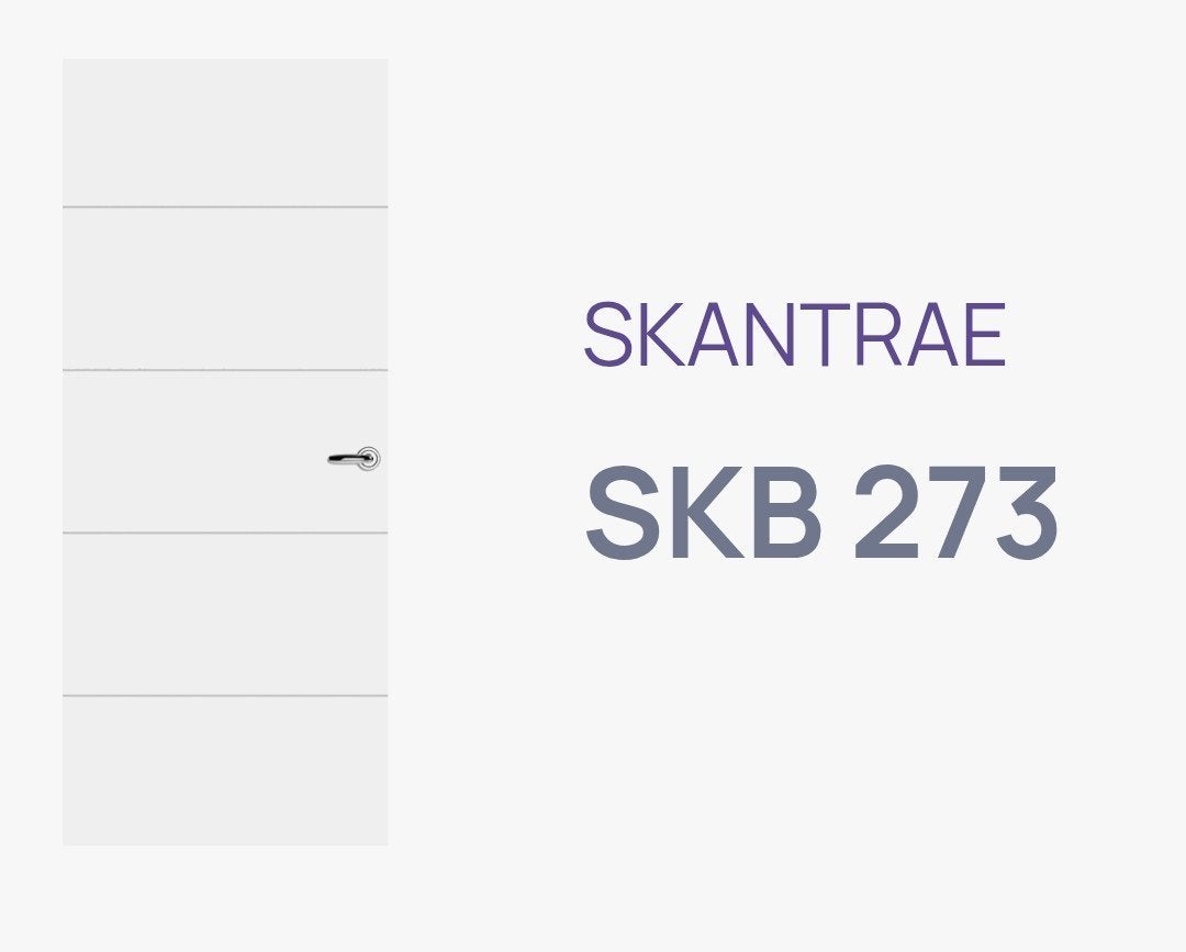 Skantrae SKB 273 Binnendeur - Wit, 830x2015 mm, Doe-het-zelf en Verbouw, Ophalen, Nieuw, Binnendeur, 200 tot 215 cm