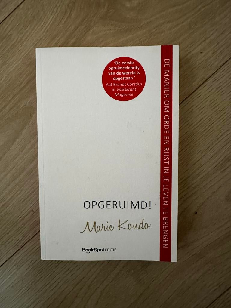 Opgeruimd! De KonMari-methode voor een opgeruimd huis, Boeken, Ophalen of Verzenden, Gelezen, Interieur en Design