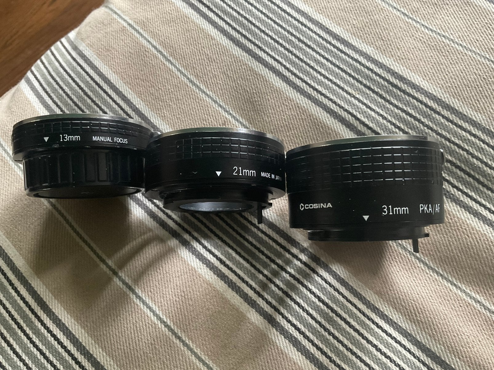 PENTAX AF K mount converters 3stuks cosina, Ophalen of Verzenden, Zo goed als nieuw, Pentax K-mount, Voorzetlens/converter