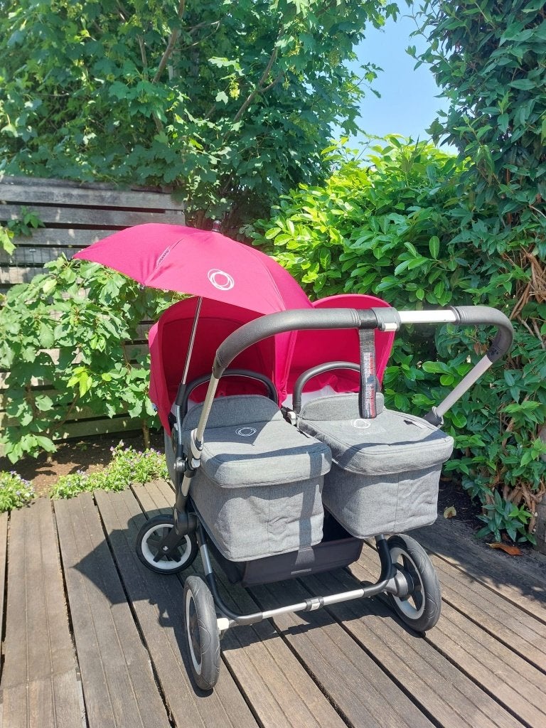 Bugaboo Donkey duo (zo goed als nieuw), Ophalen, Verstelbare duwstang, Bugaboo, Zo goed als nieuw