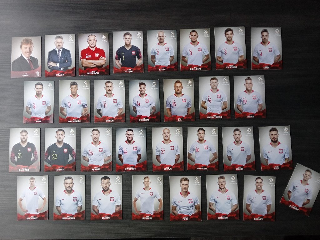 Complete set officiële spelerskaarten Pools Elftal, Ophalen of Verzenden, Nieuw, Buitenlandse clubs, Spelerskaart