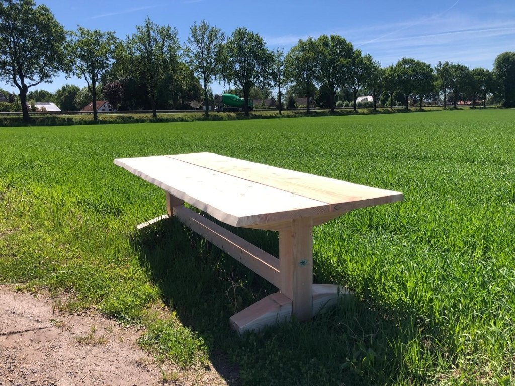 Robuuste Douglas Kloostertafel, Ophalen, Nieuw, Rechthoekig, Hout