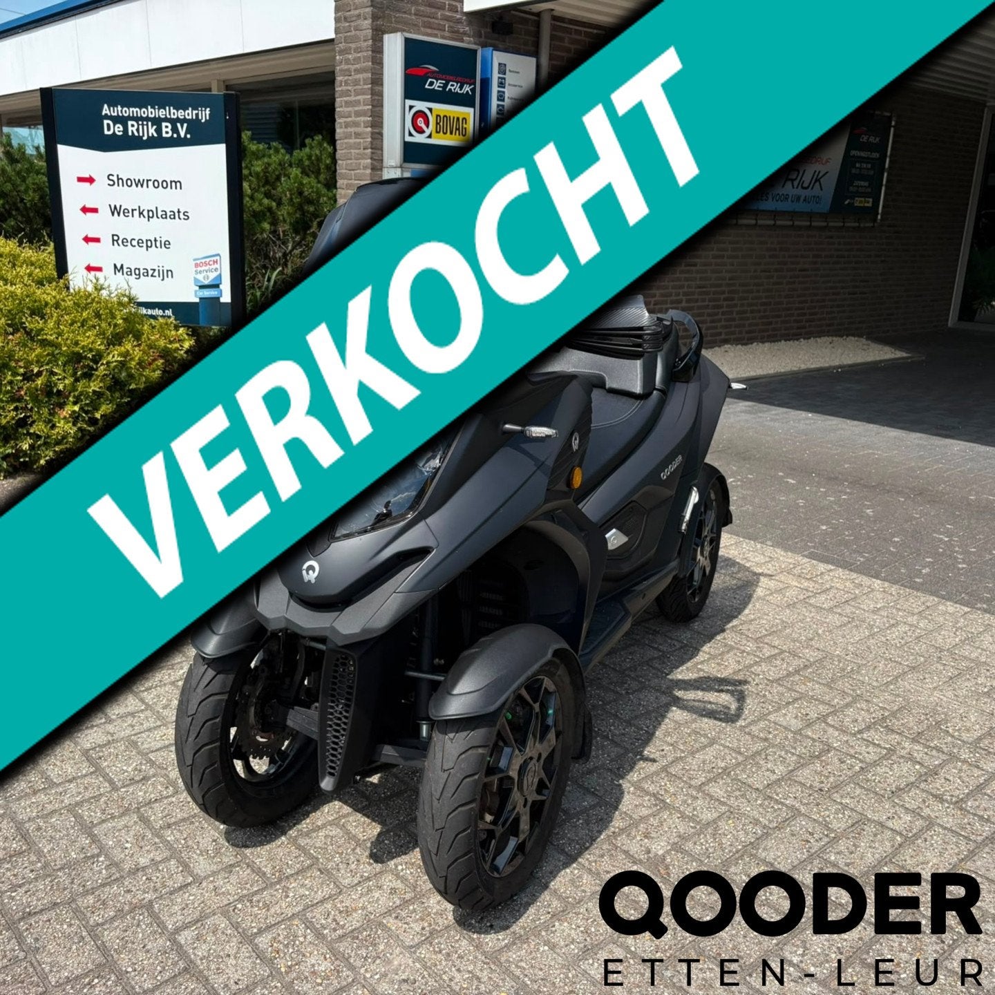 Quadro Scooter Qooder QV4 | Inruilkoopje! | Handkappen + Han, Motoren, Handvatverwarming, Scooter, Bedrijf, 399 cc